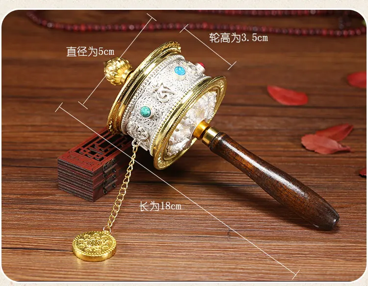 Special Offer Wholesale Buddhist article # Greco-Buddhist Nepal Buddhism recite chant scriptures Rotating prayer wheel