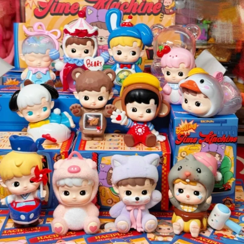 

Authentic Cute Hacipupu Rolling Time Machine 1/12pcs Series Action Figures Blind Box Desktop Ornament Children Surprise Gift