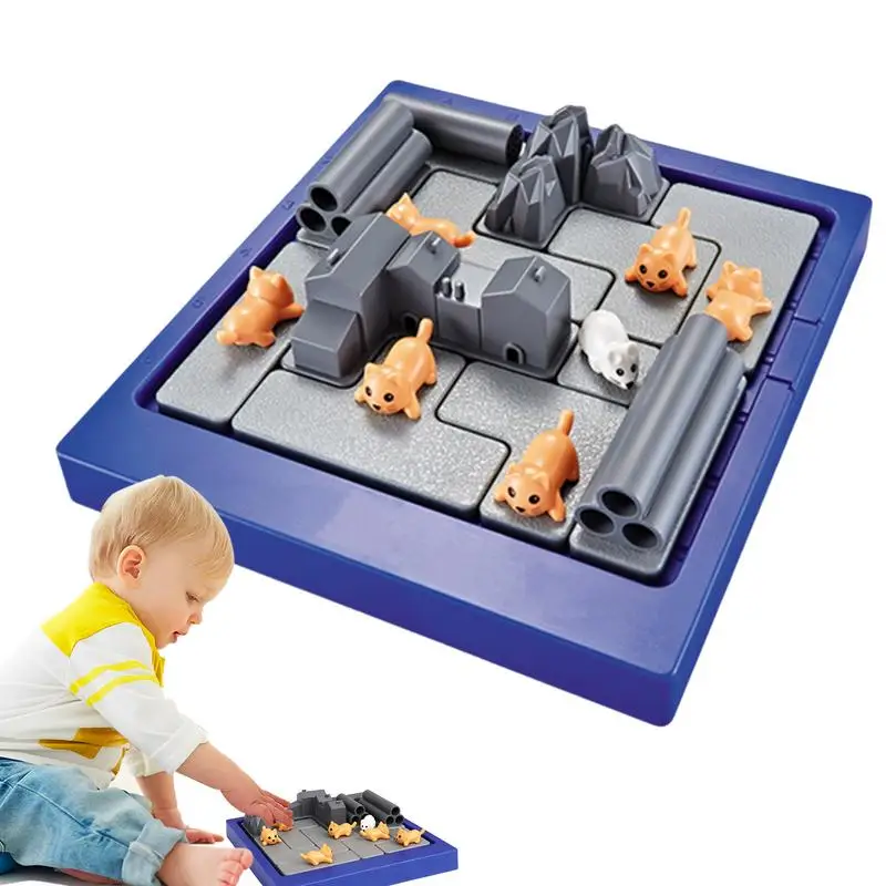 

Board Game For Kids Mini Interactive Games Set Montessori Toy Mouse Blocks Creative Puzzle Family Game Kids Educational Toys For