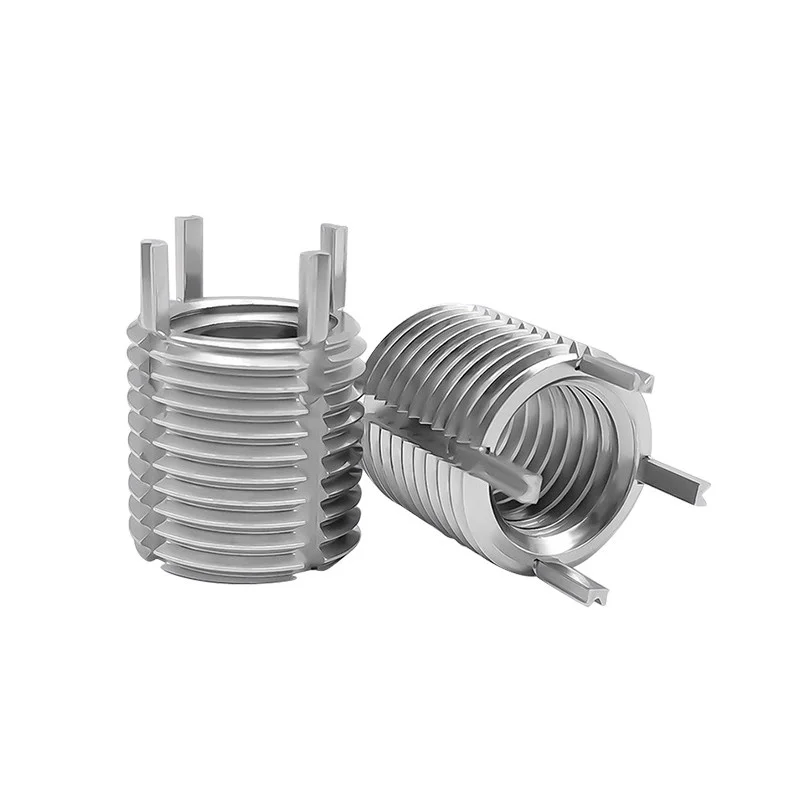 M3~M16 303 Stainless Steel Self-tapping Threaded Insert with LegsThreaded Repair Insert Bushing with Plug Leg Screw Sleeve Nuts