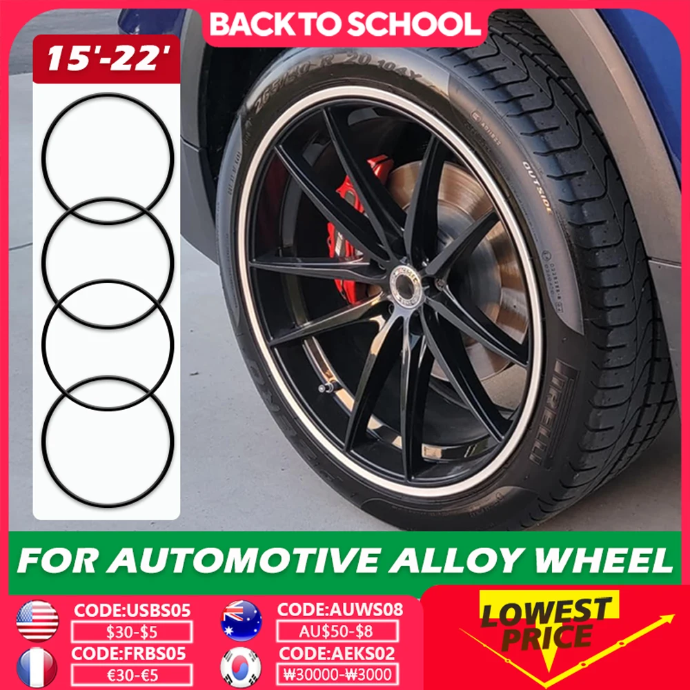 

4 шт. автомобильное защитное кольцо из сплава для защиты от царапин HubCap Patch R15 R16 R17 R18 R19 R20 R21 R22 полная крышка обода аксессуары