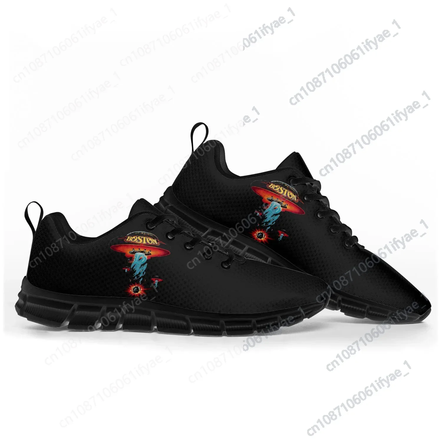 

Boston Band Rock Band Pop Sports Shoes Mens Womens Teenager Kids Children Sneakers Casual Custom High Quality Couple Shoes Black