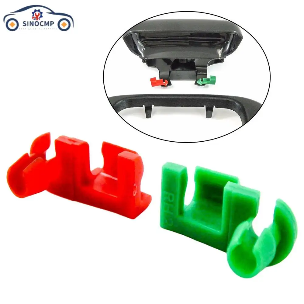 

Зажим для ручки задней двери, зажим для стержня замка, замена для Chevy 1999-2007 Silverado Sierra, ручка задней двери, пара левых и правых зажимов