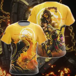 Popular Game Mortal Kombat T-Shirts 3D Print Streetwear Men Women Fashion Oversized Short Sleeve T Shirt Kids Tees Tops Clothing