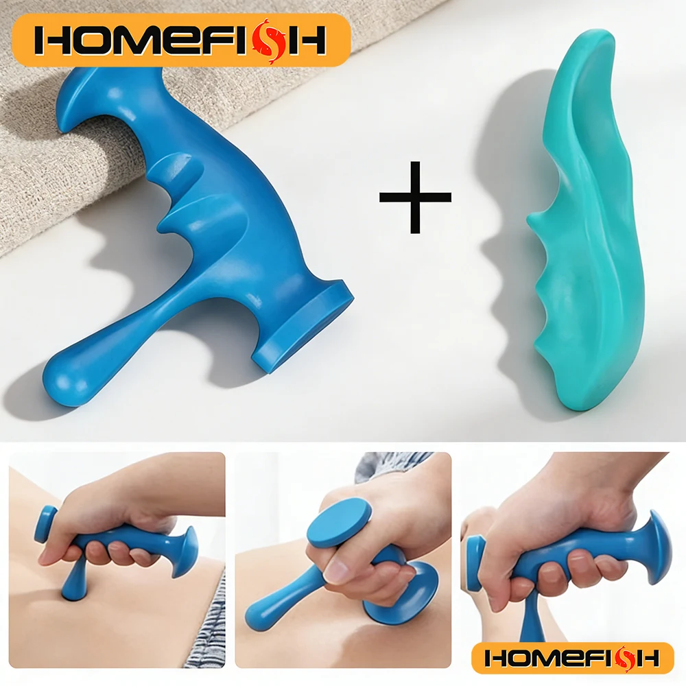 

Manual Thumb Trigger Point Massager - Portable Finger Pressure Full Body Foot Back Deep Relax Tools