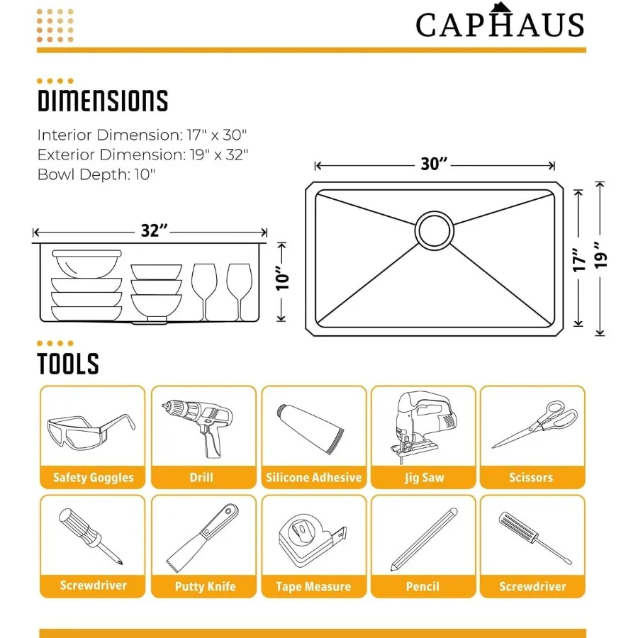 وعاء مطبخ فردي أو مزدوج 16 مقياس من الفولاذ المقاوم للصدأ مع خيارات متعددة الحجم بما في ذلك 30 بوصة و31 بوصة و3