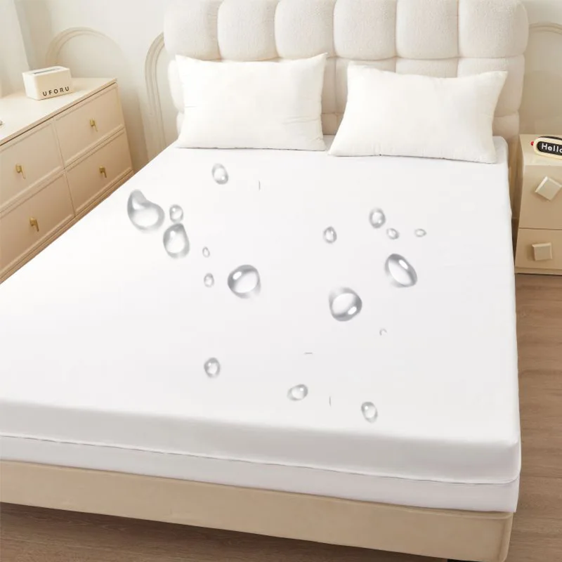 

Твердые 6-сторонние водонепроницаемые простыни на молнии, легко чистящееся покрывало на кровать, пылезащитный защитный чехол для матраса «все включено»