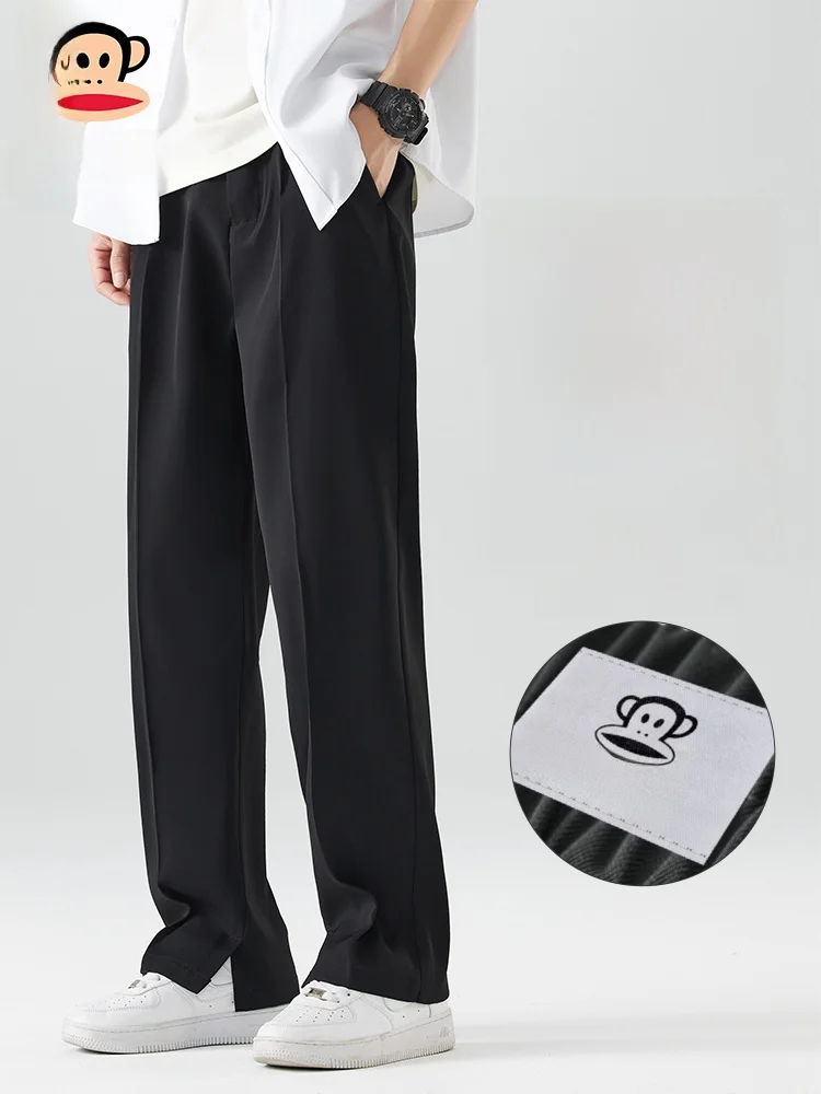 

Мужские повседневные брюки Paul Frank свободного прямого кроя, весенняя новинка, с разрезами, удобные, молодежные, стильные