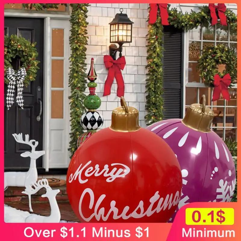 Christmas Inflatable Pvc Balloon Christmas Garden Street Home Decoration Balloon Toys Gifts Festival Atmosphere Crafts