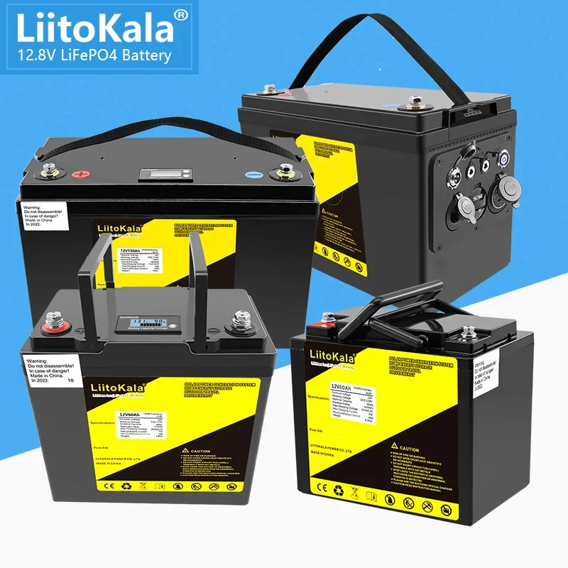 LiitoKala 12V 300Ah 200Ah LiFePO4 Battery 90Ah 100Ah 120Ah 150Ah 180Ah for Golf Cart Battery Off-Road Off-grid Solar energy