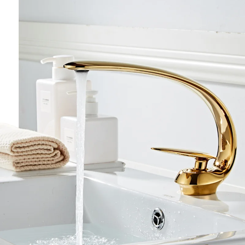 Golden Gold Vanity Faucet for Bathroom Sink, Bathroom Faucet 3 Hole Brushed Nickel, Bathroom Faucets, Bathroom Sink Faucet