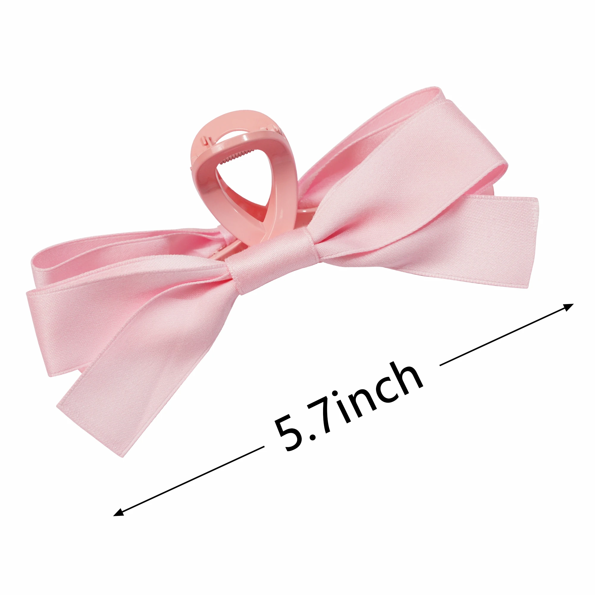 2Pcs Bowknot Hair Claw Clips for women Big Ribbon Bow Hair Clips for Elegant Women Kids Hair Accessories