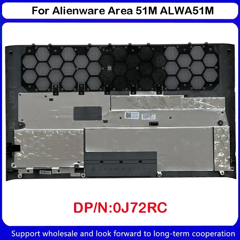 Funda inferior para portátil Dell Alienware Area 51M ALWA51M, nueva, 0J72RC