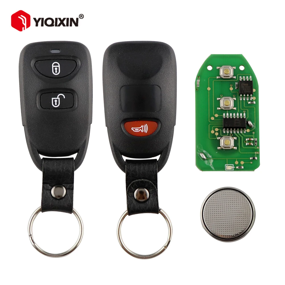 

YIQIXIN 433 МГц 2 + 1 кнопки дистанционный Автомобильный ключ для Hyundai Tucson Santa Fe Elantra 2005-2011 для Kia Carens FCCID:954112B20