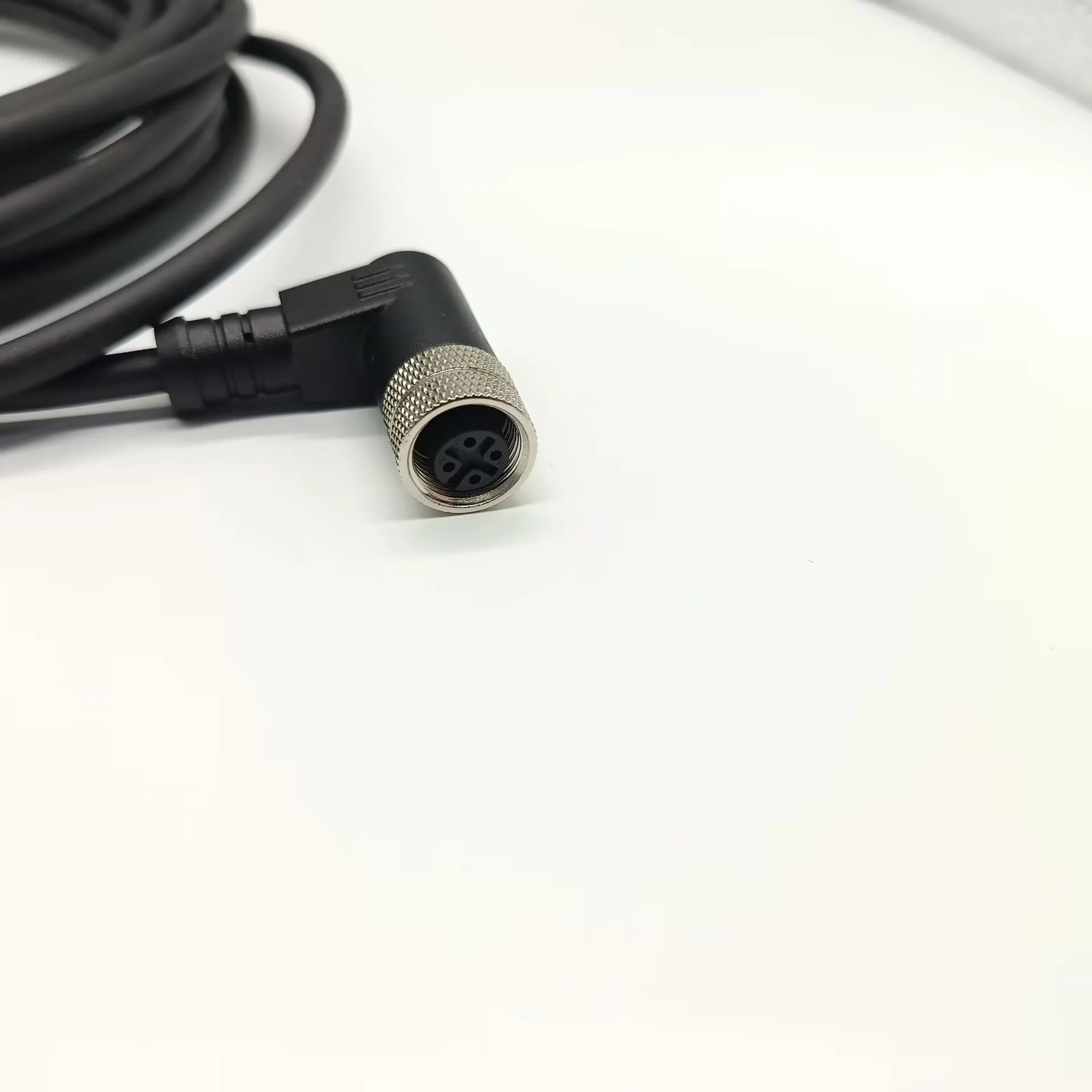 M12 Overmolded Industrial Cable M12 5 Pin A-Coded Straight Male/Female 20 AWG PVC Single-Ended Cable 0.3m