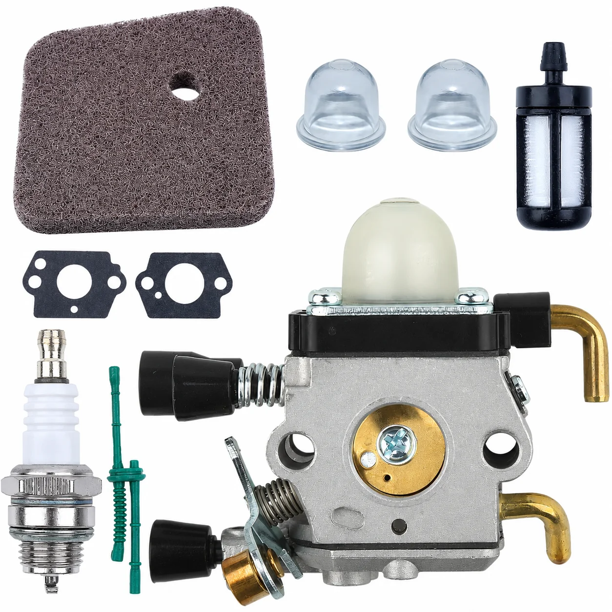 kit-de-carburador-para-rocadeiras-stihl-fs55r-fs55rc-km55-km55r-fs45l-fs55c-fs55t-com-bulbo-de-escorva-junta-e-filtro-de-combustivel-oem-4140-124-2800
