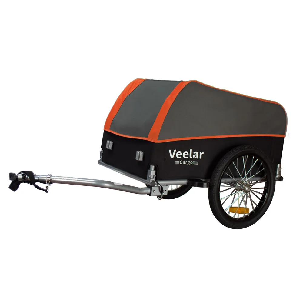 

Bicycle Cargo Trailer Foldable Bike Trailer Luggage Storage Carriage Tow Cart