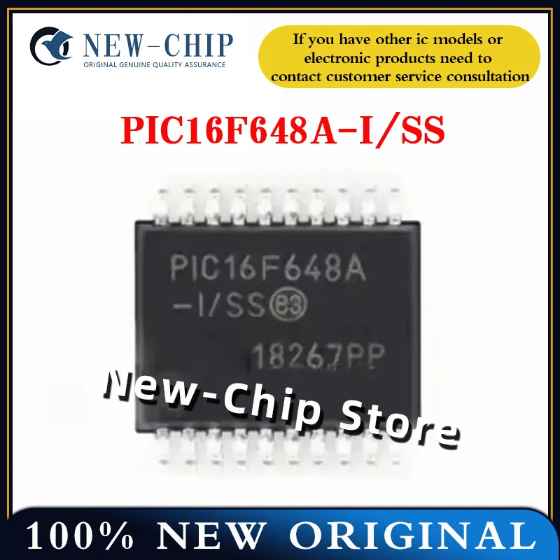 

2PCS-50PCS/LOT PIC16F648A-I/SS SSOP-20 microcontroller chip New Original PIC16F648A