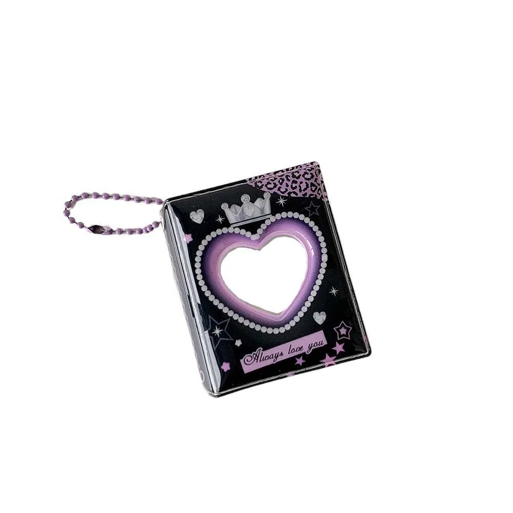 

Мини Корона Любовь Сердце Корейский Держатель Для Фотокарт ПВХ Обложка Для Карты Брелок Подвеска ID Фотокарта Рамка Идол Фотокарта