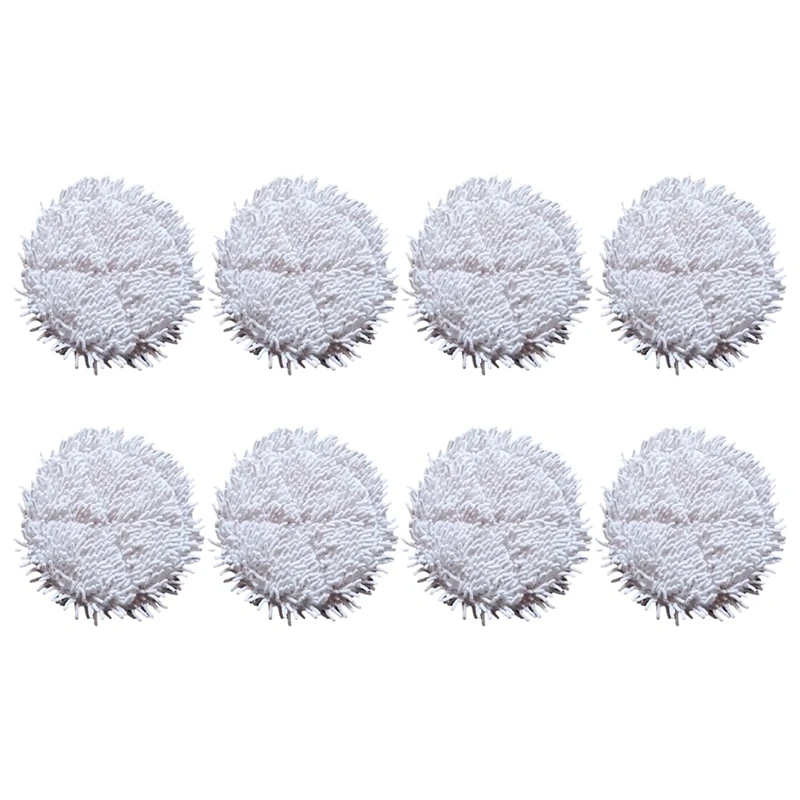 8PCS Mop Cloth For Xiaomi Mijia STYTJ06ZHM Self-Cleaning Robot Vacuum Washable Mop Rag Replacement