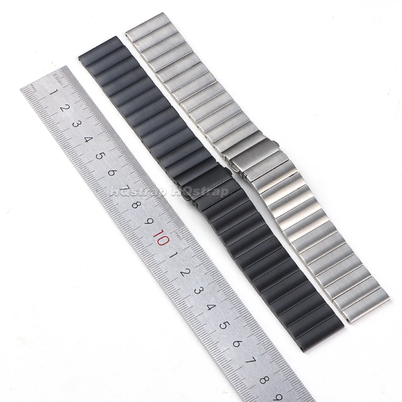 솔리드 스테인레스 스틸 시계 밴드, 스트랩 금속 팔찌, 스마트 워치 범용 교체 손목 밴드 액세서리, 18mm, 20mm, 22mm