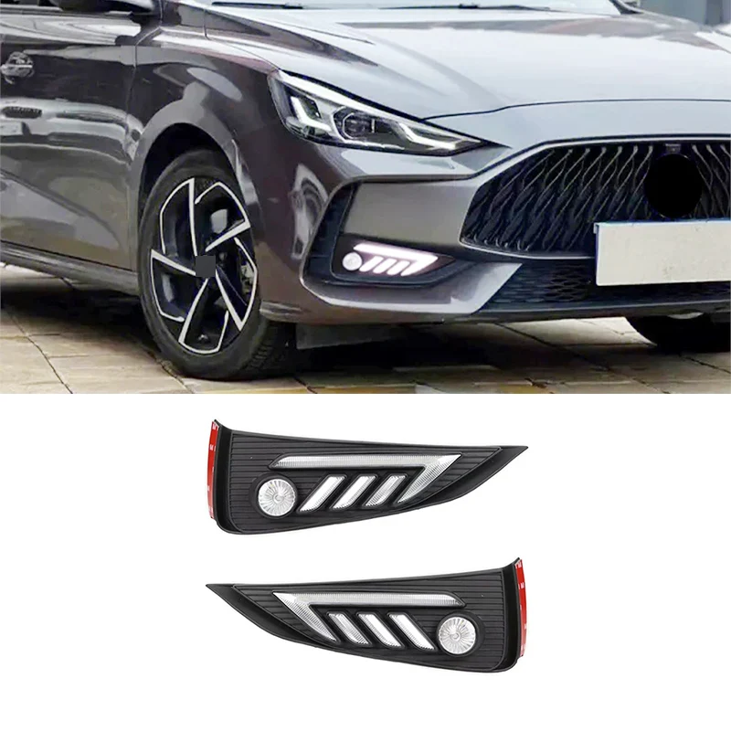 

Morris Garages LED Daytime Running Lights DRL Fog Lamps Turn Signal For MG MG5 2021 2022 White Yellow Blue Car Accessories 12V
