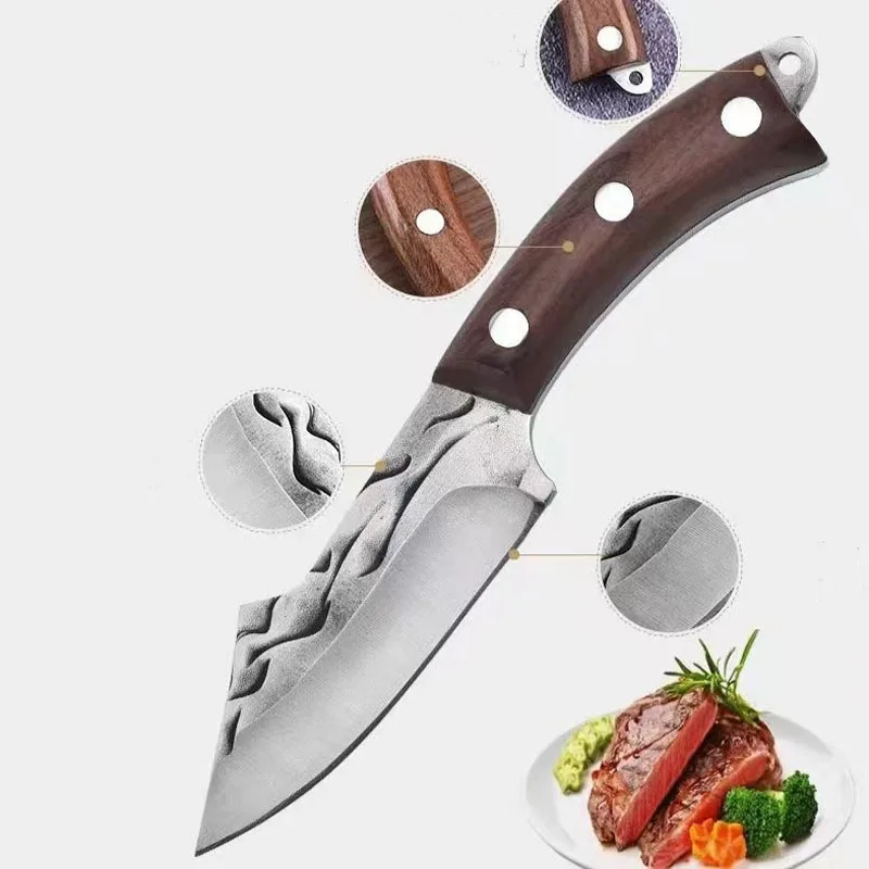 Boning Knife Forged Butcher Knife Kitchen Stainless Steel Meat Chopping Knife Chef Knife Slicing Cutter Knife Cooking Tools