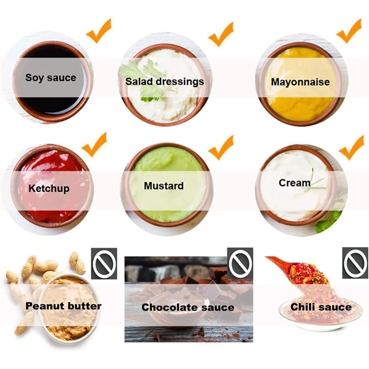 

A04R-5,5L Бутылка для соуса Бутылка для соуса Подвесной дозатор для соуса Бутылка для сдавливания Подвесной дозатор для соуса Большой диаметр