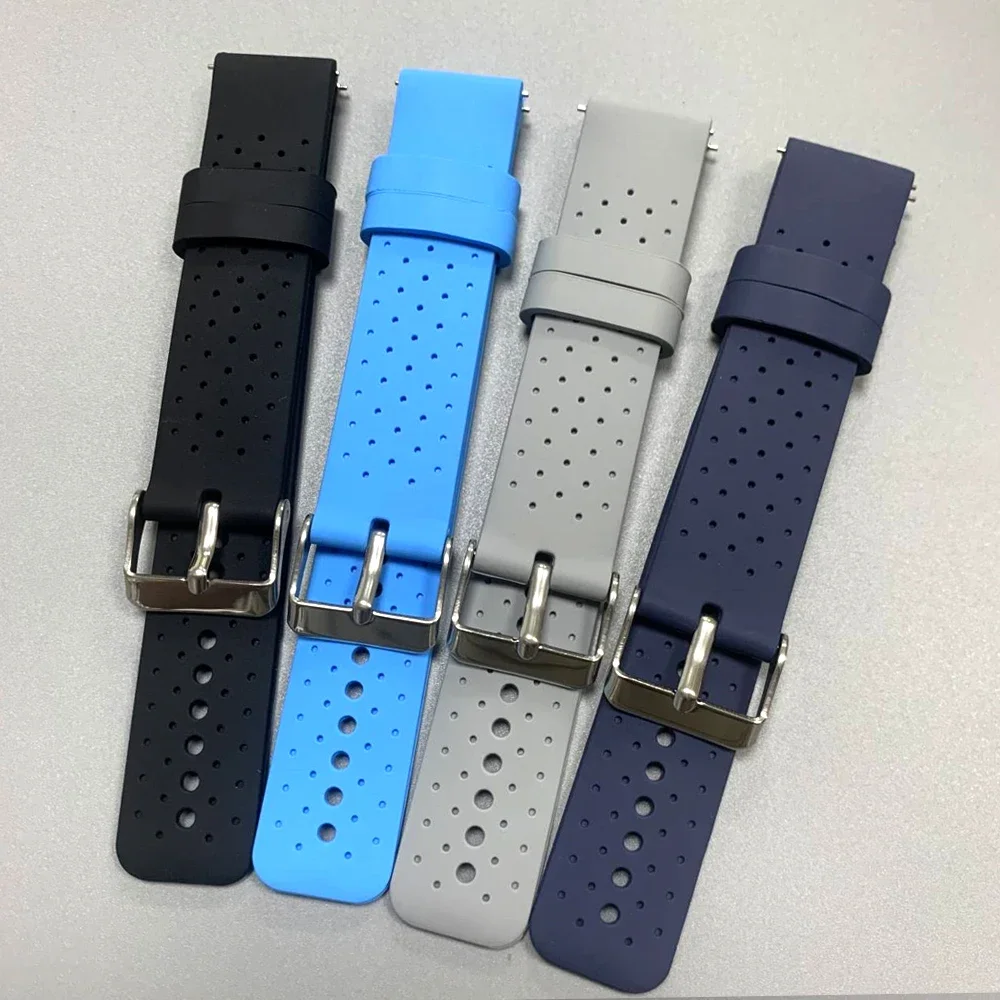 20 مللي متر 22 مللي متر سيليكون حزام ل Garmin Venu sq 2 3 Forerunner 570 265 165 Vivoactive 6 5 العصابات لساعة هواوي 5 كوريا تنفس