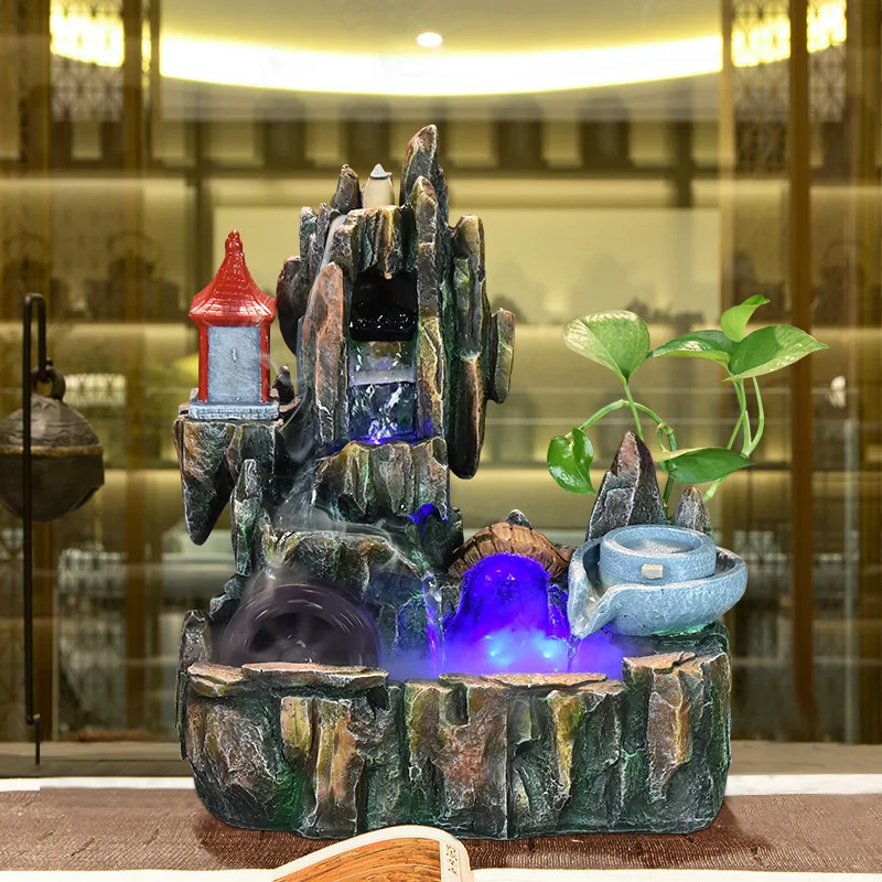 Rockery fountain desktop ornament home jewelry living room entrance ornament
