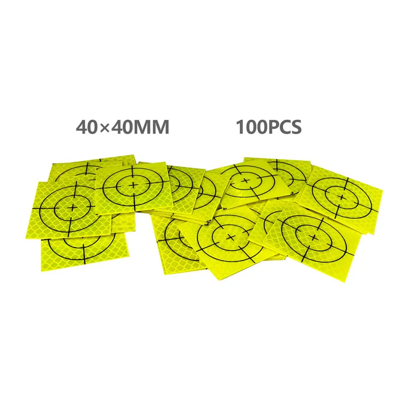 100pcs  New Super Power Green Reflector Sheet 40x40mm Reflective Tape Target