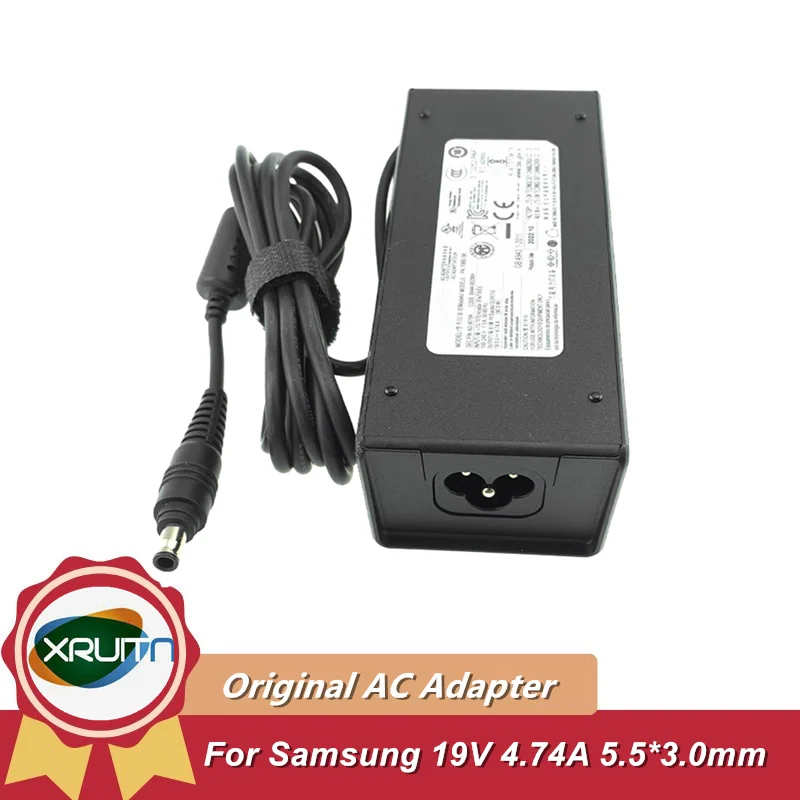 

Original OEM 19V 4.74A 90W AC Adapter Charger For Samsung Q470 R453 R518 R439 Laptop Power Supply 5.5*3.0mm