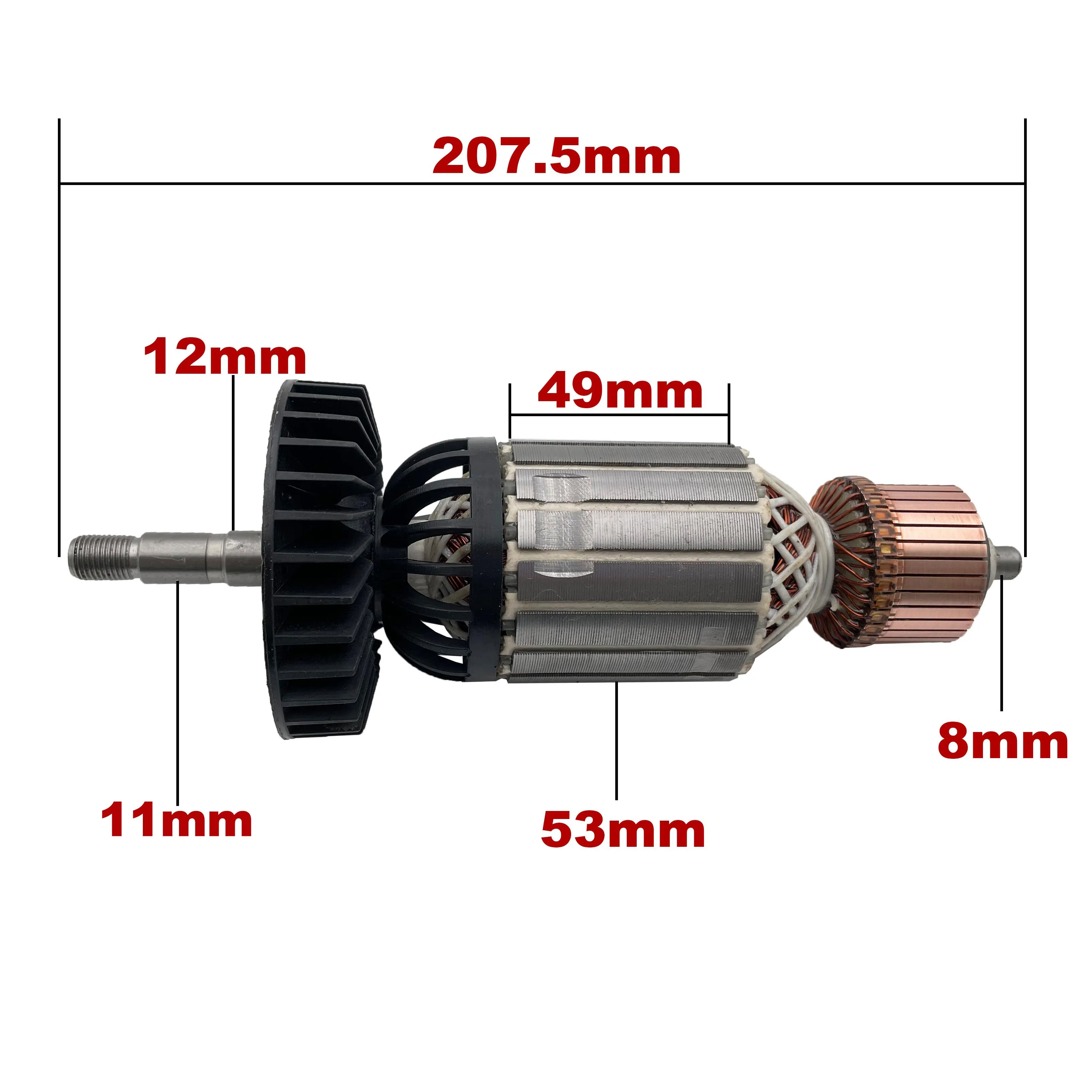 AC220V-240V Armature Rotor Anchor Replacement for METABO Angle Grinder W21-180 W20-180 W21-230 W20-230