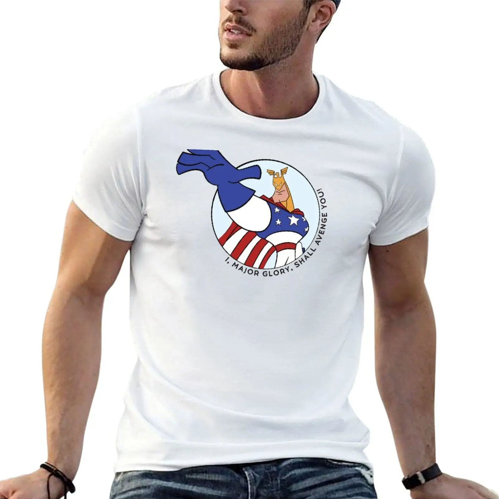 I, Major Glory, Shall Avenge You! T-Shirt All Weather Casual Short Sleeve