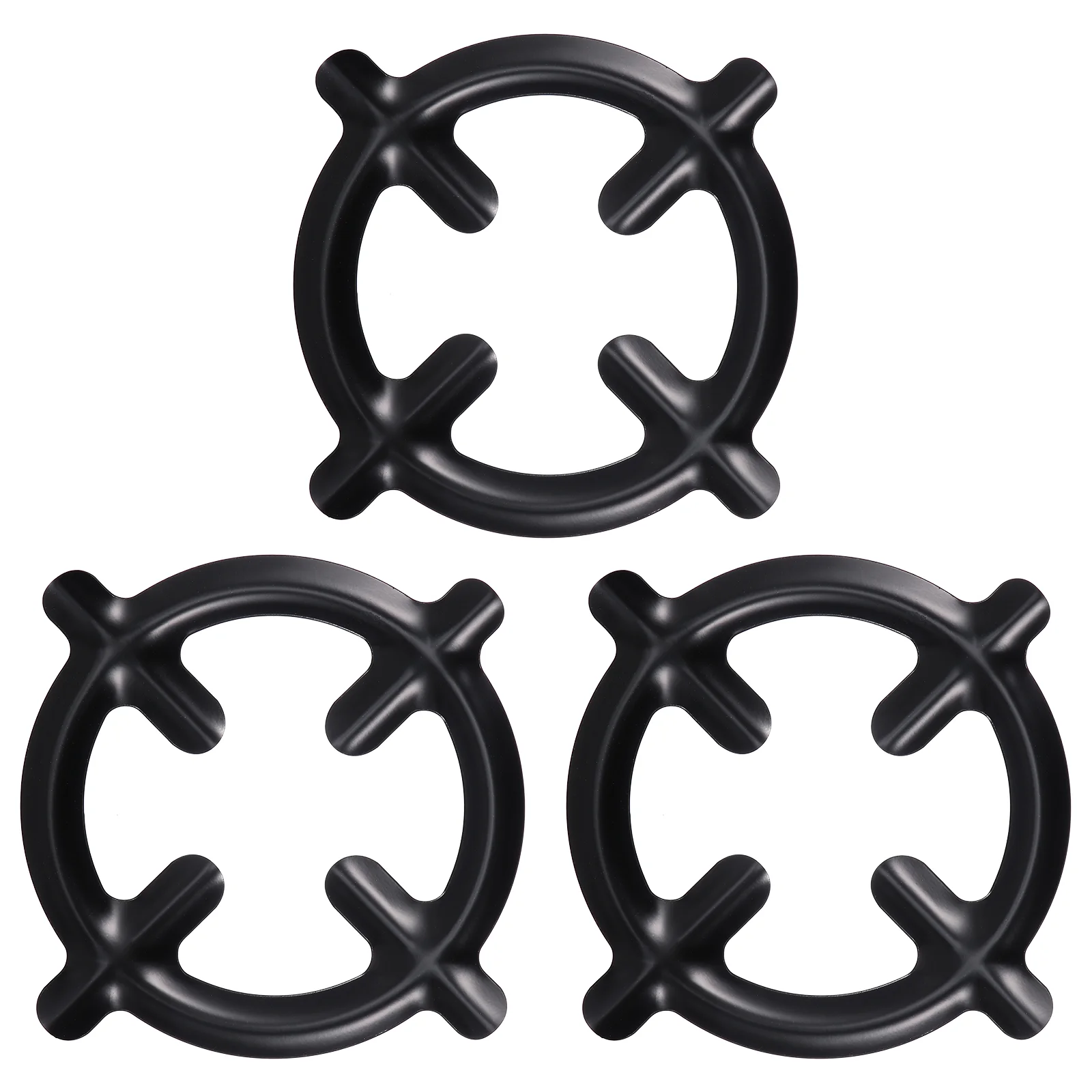 3 Pcs Hob Stove Cooker Plates Gas Racks Round Pot Wok Support Rings Coffee Stands Iron Hobs