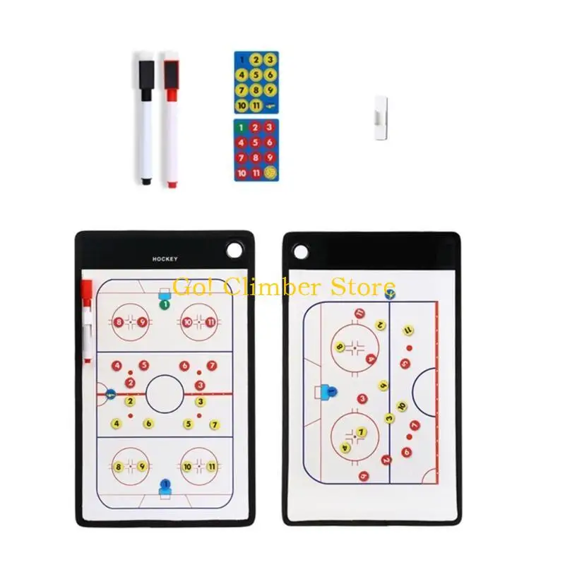 

Q84C Dry Erases Tactic Coaching Board Training Aids for Strategy Football Basketball Coaching Clipboard with Sheets
