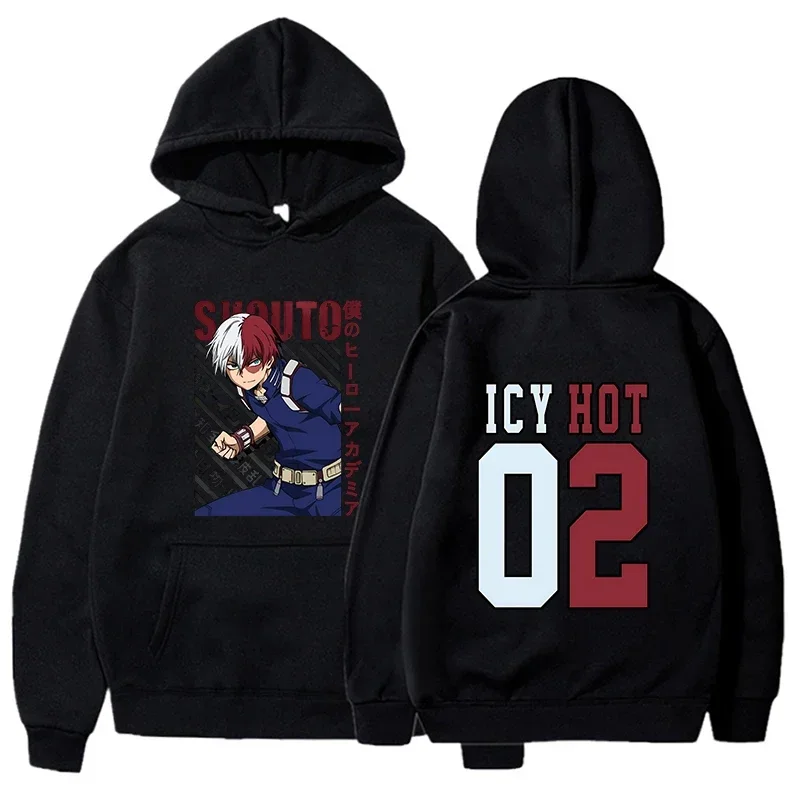 New Todoroki Shoto Print Anime Hoodie Fashion Women Men Casual Tops Autumn And Winter Sweatshirts Long Sleeve Harajuku Pullover