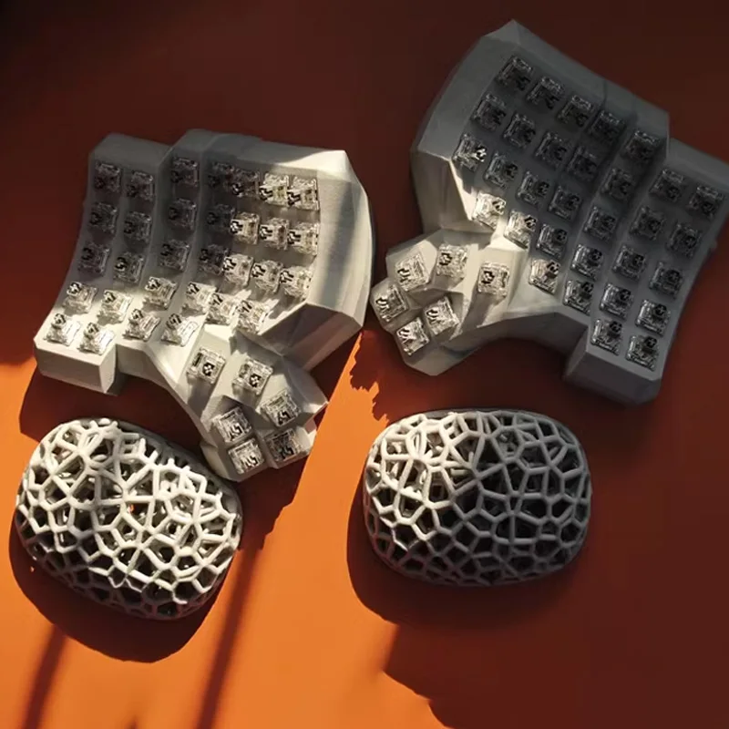 Hand Rest for Split Keyboard Hollow Out Height Color Support Customize Pla Petg Print Hand Rest for Split Keyboard PC Accessory