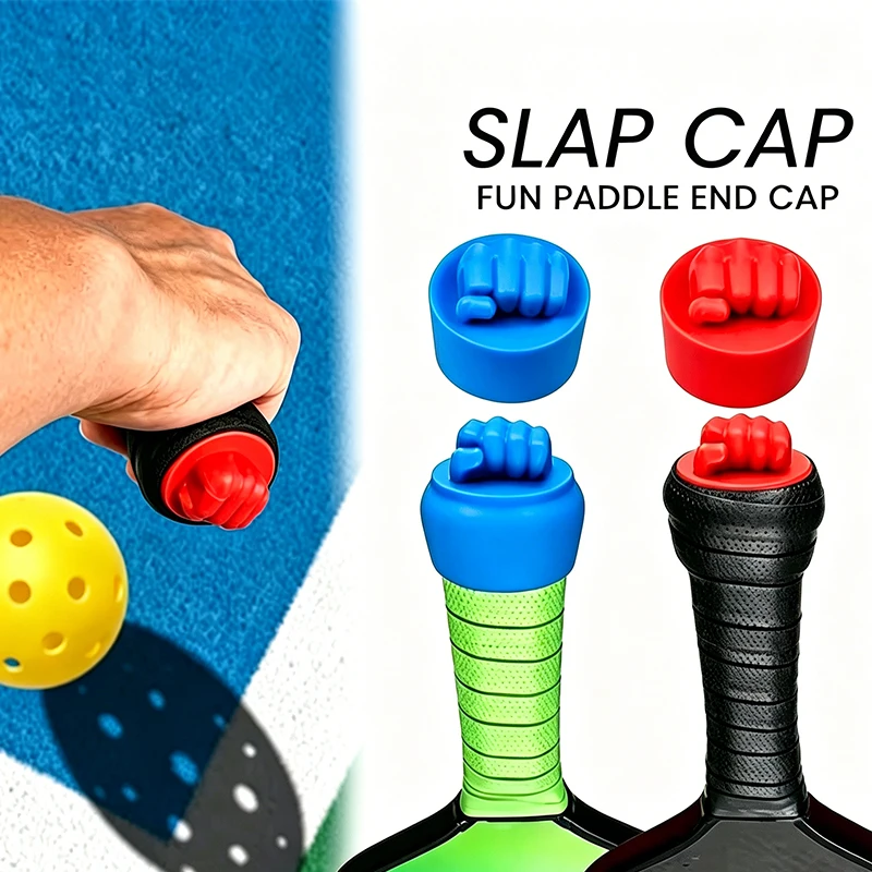 

5pcs Color-Coded Pickleball Paddle End Caps Suitable for Paddles, Hot- Durable Balance Enhancing Handle Tips with Slap Cap, Comp