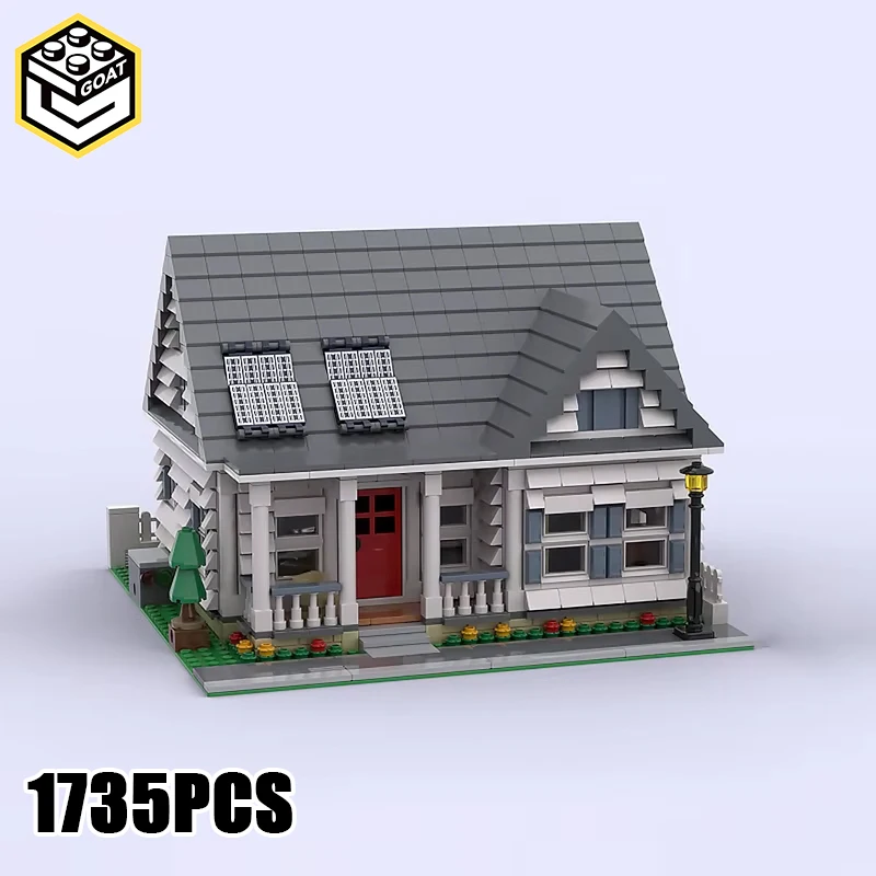 Moc Building Blocks Street View Modular House Model Bricks Toys