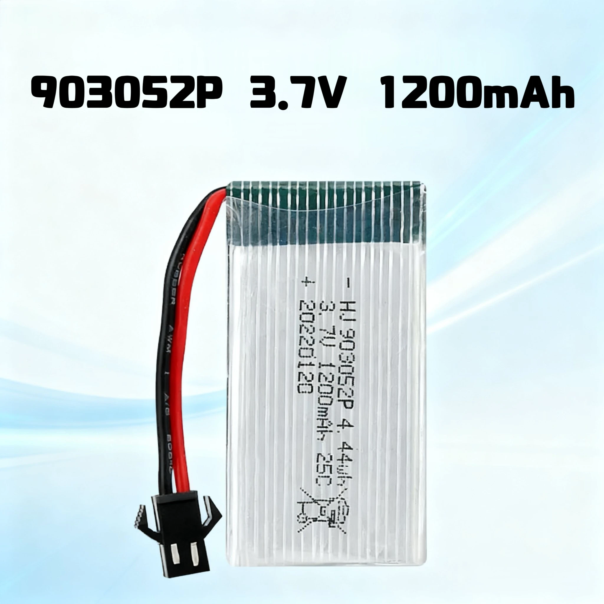 

903052P Model Aircraft Battery 3.7V 1200mAh Lipo Battery USB Charger For H11D X5SW Accessory Drone Unmanned Aerial Vehicle Cars