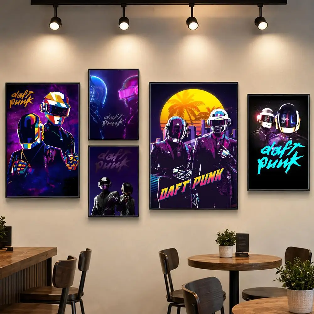 Band D-Daft Punk Poster PP Paper Decorative Wall Art for Living RoomsBedrooms Bars Cafes Stylish Home Decor Gift