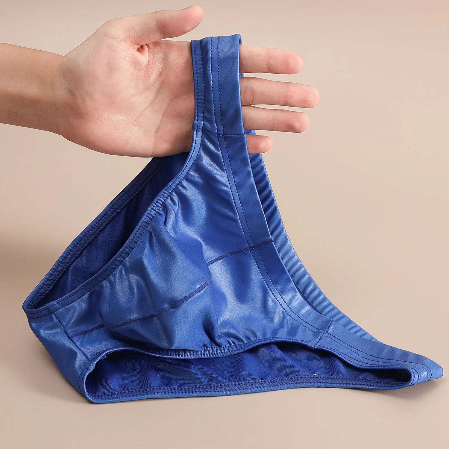 Men's Underwear Sexy Personalized Briefs Male Solid Color Comfortable Breathable Shorts Head Underpants