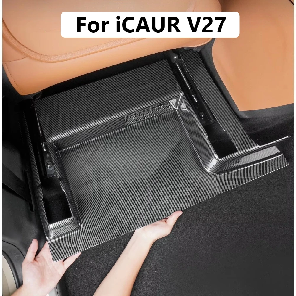 For iCAR V27 ICAUR V27 2026 ABS Front Seat Slide Rail Cover Seat Track Kick Guard Protector Panel Interior Trim Accessories