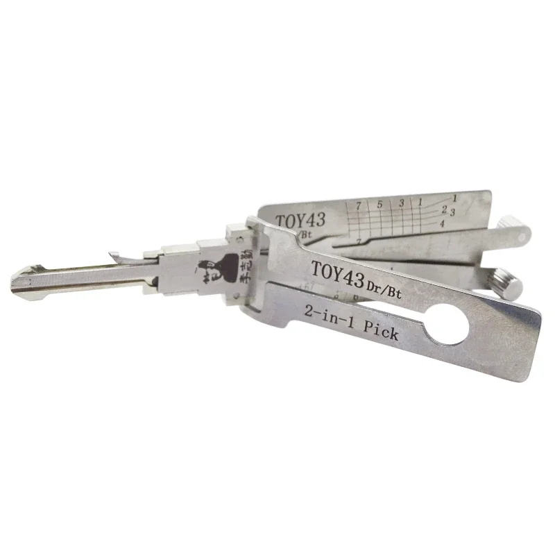 Lishi TOY43 Dr Bt 2 in 1 Locksmith Tool Lock Pick & Decoder  for Older Toyota Camry Models
