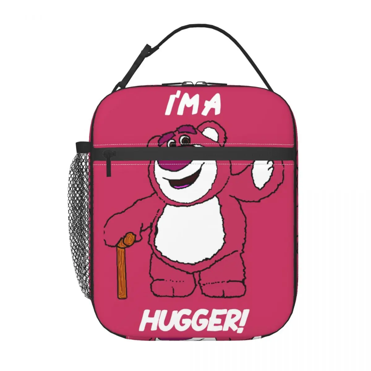 Custom Lotso Huggin Bear Hugger Insulated Lunch Bags for Women Portable Cooler Thermal Food Lunch Box Work School Travel