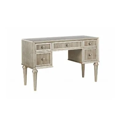French light luxury solid wood dresser American retro old pink carved bedroom princess makeup table dresser