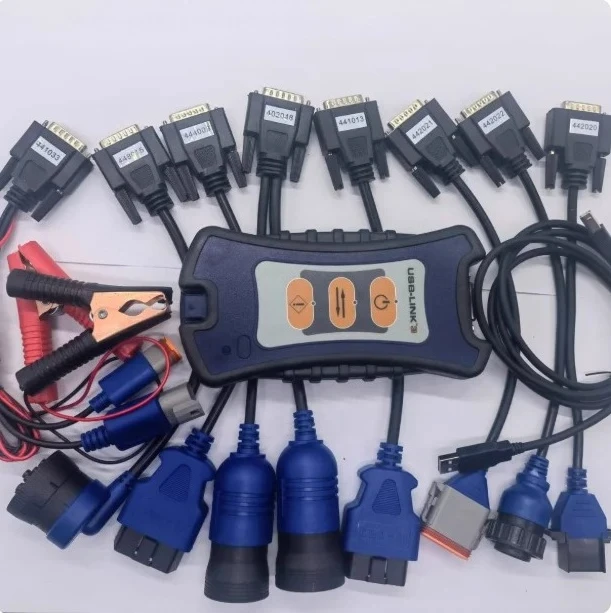 USB Link Bluetooth Heavy Duty Truck Diagnostic Toolr Fuel ECU Scanner With Software