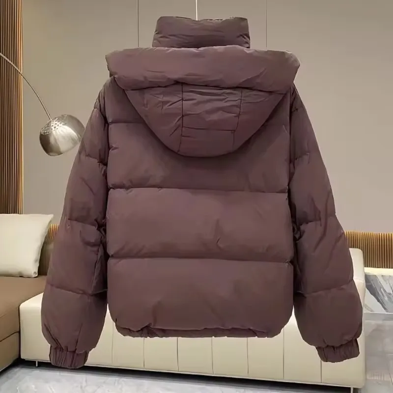 

Women Winter Parkas 2025 New Korean Cotton-Padded Jacket Casual Loose Down Coat Hooded Warm Puffer Snow Wear Outwear