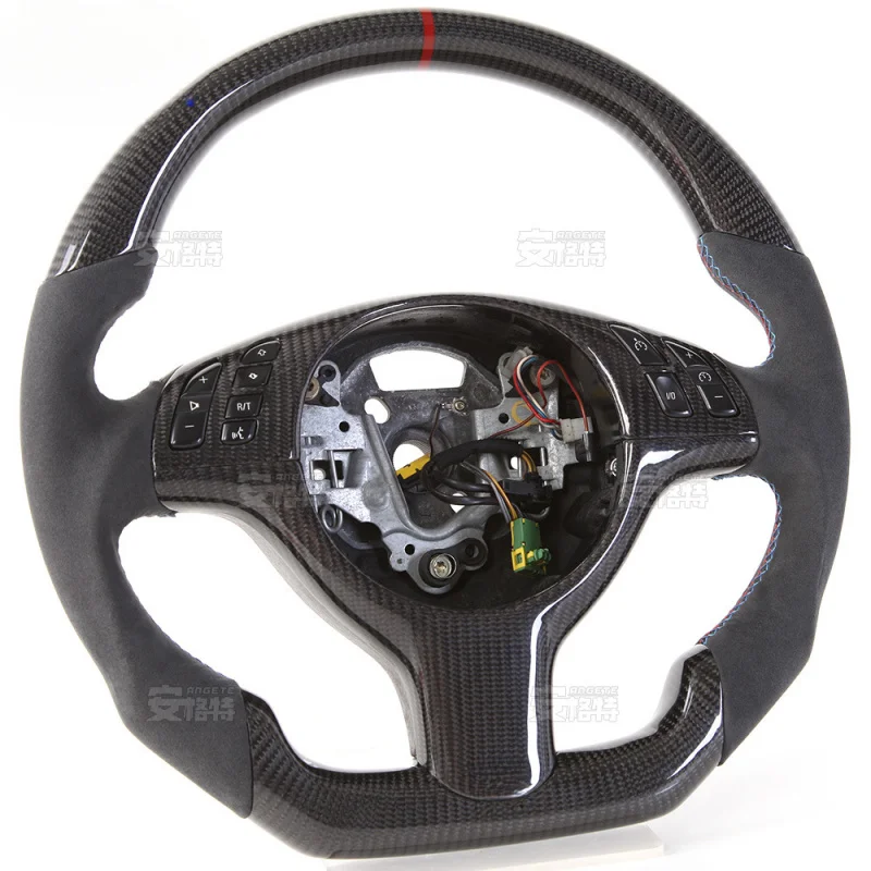 For BMW 3 Series E46/E39 (All Series) Carbon Fiber Steering Wheel (Modification Frame with Titanium Plate)